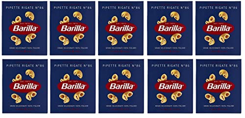 10x Pasta Barilla Pipette Rigate Nr. 86 Italienisch Nudeln 500g Pack von Barilla