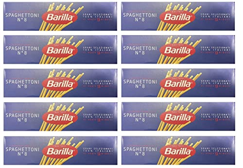10x Pasta Barilla Spaghettoni Nr. 8 italienisch Nudeln 500 g pack spaghetti 10x Pasta Barilla Spaghettoni Nr. 8 italienisch Nudeln 500 g pack spaghetti von Barilla