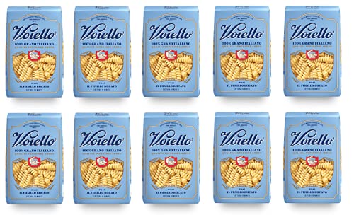 10x Voiello Il Fusillo Bucato n°145 Pasta 100% Italienischer Weizen 500g Teigwaren aus Hartweizengrieß Bronze-Zeichnung von Barilla