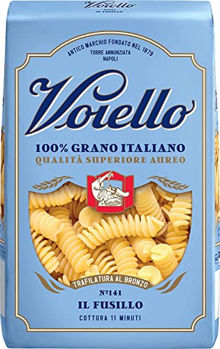 10x Voiello Il Fusillo n°141 Pasta 100% Italienischer Weizen 500g Teigwaren aus Hartweizengrieß Bronze-Zeichnung von Barilla