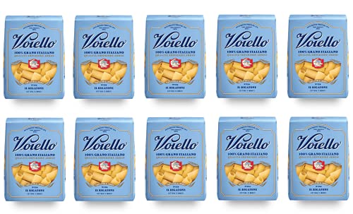10x Voiello Il Rigatone n°124 Pasta 100% Italienischer Weizen 500g Teigwaren aus Hartweizengrieß Bronze-Zeichnung von Barilla