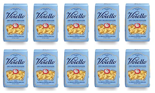 10x Voiello La Mezza Penna Rigata n°154 Pasta 100% Italienischer Weizen 500g Teigwaren aus Hartweizengrieß Bronze-Zeichnung 10x Voiello La Mezza Penna Rigata n°154 Pasta 100% Italienischer Weizen 500g Teigwaren aus Hartweizengrieß Bronze-Zeichnung von Barilla
