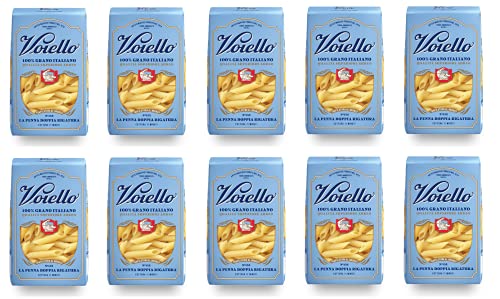 10x Voiello La Penna Doppia Rigatura n°152 Pasta 100% Italienischer Weizen 500g Teigwaren aus Hartweizengrieß Bronze-Zeichnung 10x Voiello La Penna Doppia Rigatura n°152 Pasta 100% Italienischer Weizen 500g Teigwaren aus Hartweizengrieß Bronze-Zeichnung von Barilla