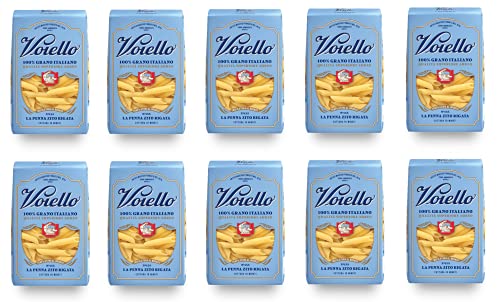 10x Voiello La Penna Zito Rigata n°155 Pasta 100% Italienischer Weizen 500g Teigwaren aus Hartweizengrieß Bronze-Zeichnung 10x Voiello La Penna Zito Rigata n°155 Pasta 100% Italienischer Weizen 500g Teigwaren aus Hartweizengrieß Bronze-Zeichnung von Barilla