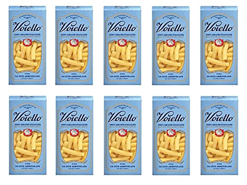 10x Voiello Lo Zito Arrotolato n°194 Pasta 100% Italienischer Weizen 500g Teigwaren aus Hartweizengrieß Bronze-Zeichnung von Barilla