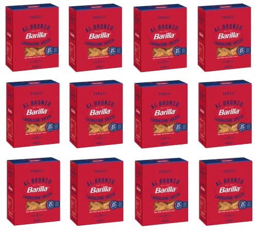 12x Barilla Fusilli al Bronzo Bronze Gezogene Pasta 400g Rohe Verarbeitungsmethode 12x Barilla Fusilli al Bronzo Bronze Gezogene Pasta 400g Rohe Verarbeitungsmethode von Barilla