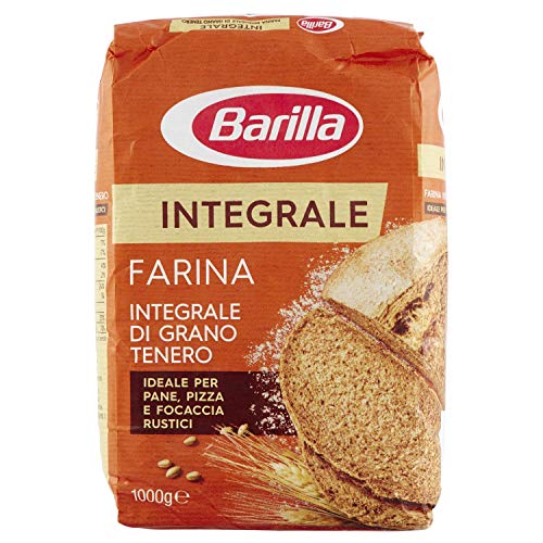 12x Farina Barilla Integrale Vollkorn per Pizza Napoli Pizzamehl Pizza Mehl 1kg von Barilla