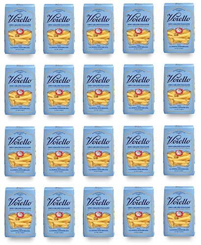 20x Voiello La Penna Zito Rigata n°155 Pasta 100% Italienischer Weizen 500g Teigwaren aus Hartweizengrieß Bronze-Zeichnung von Barilla