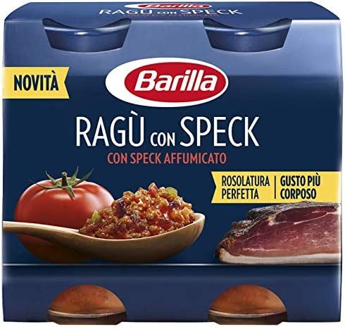 2x Barilla ragù con speck tomatensauce sauce tomaten 2x 180 gr ragu mit speck von Barilla