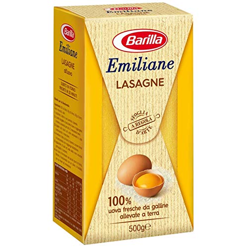 3x Barilla Emiliane Lasagne all'uovo Nudeln mit ei 500g 3x Barilla Emiliane Lasagne all'uovo Nudeln mit ei 500g von Barilla