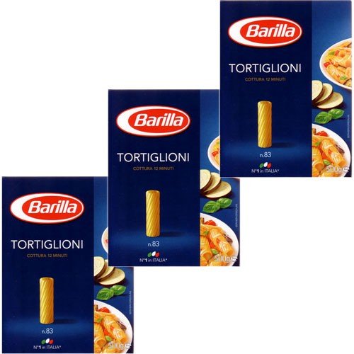 3x Barilla Nudeln 'Tortiglioni' n.83, 500 g 3x Barilla Nudeln 'Tortiglioni' n.83, 500 g von Barilla