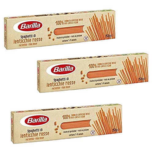 3x Barilla Spaghetti Lenticchie Senza Glutine Von Roten Linsen Glutenfrei 250g von Barilla