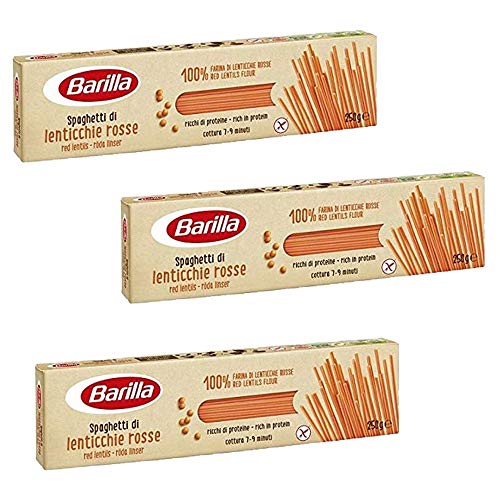3x Barilla Spaghetti Lenticchie Senza Glutine Von Roten Linsen Glutenfrei 250g 3x Barilla Spaghetti Lenticchie Senza Glutine Von Roten Linsen Glutenfrei 250g von Barilla