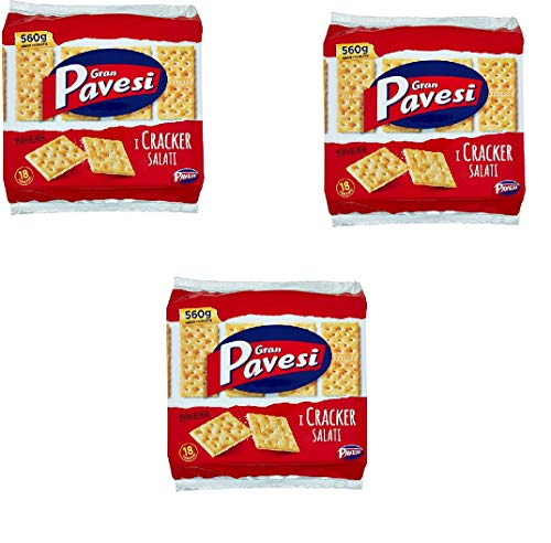 3x Gran Pavesi Crackers salati Salzgebäck gesalzen 560g kekse gebäck 3x Gran Pavesi Crackers salati Salzgebäck gesalzen 560g kekse gebäck von Barilla