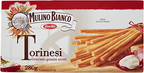 3x Grissini Torinesi dünnn Mulino Bianco Barilla 280g aus italien von Barilla
