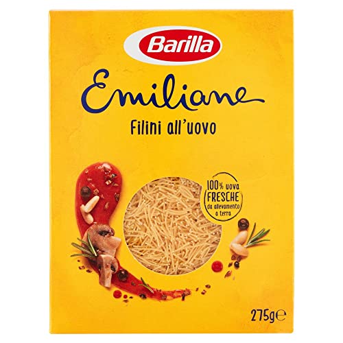 5x Barilla Emiliane Filini all'uovo n. 14 Nudeln mit ei 275g von Barilla