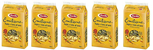 5x Barilla Emiliane Paglia e fieno all'uovo n. 171 Nudeln mit ei 250g von Barilla