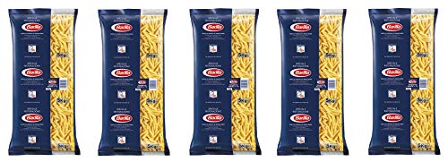 5x Barilla Hartweizengrieß Pasta Spezielles Catering Speciale Ristorazione Pennette Rigate n°72 italienisch Nudeln Packung mit 5Kg Kurze Pasta Teigwaren von Barilla