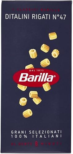 5x Pasta Barilla Ditalini Rigati N° 47 kurze Pasta 500g pack 100% italienisch von Barilla