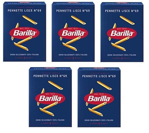 5x Pasta Barilla Pennette Lisce Nr. 69 Italienisch Nudeln 500g Pack 5x Pasta Barilla Pennette Lisce Nr. 69 Italienisch Nudeln 500g Pack von Barilla