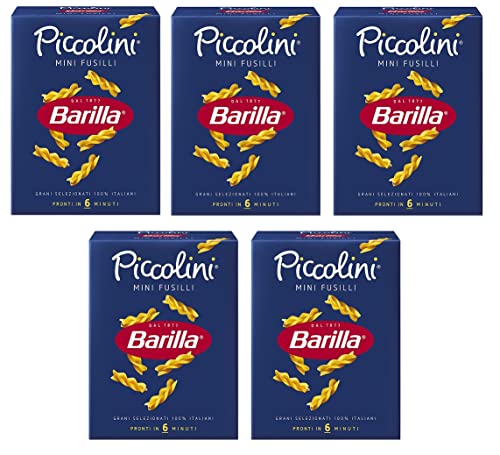 5x Pasta Barilla Piccolini mini Fusilli Nudeln 500 g pack Italian Pasta von Barilla