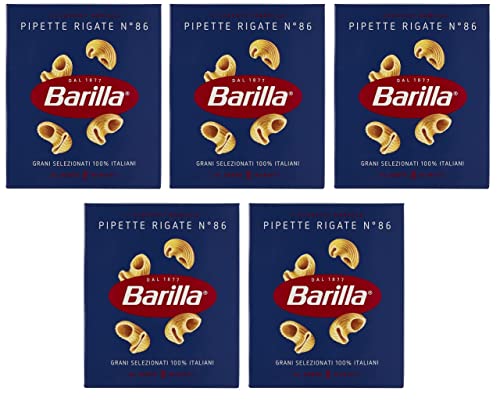 5x Pasta Barilla Pipette Rigate Nr. 86 Italienisch Nudeln 500g Pack von Barilla
