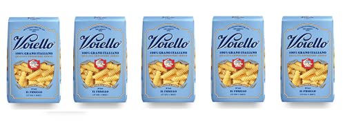 5x Voiello Il Fusillo n°141 Pasta 100% Italienischer Weizen 500g Teigwaren aus Hartweizengrieß Bronze-Zeichnung von Barilla