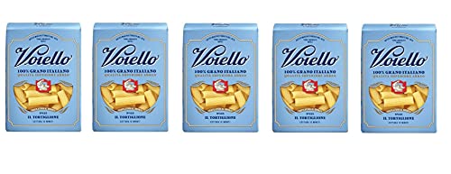 5x Voiello Il Tortiglione n°125 Pasta 100% Italienischer Weizen 500g Teigwaren aus Hartweizengrieß Bronze-Zeichnung von Barilla