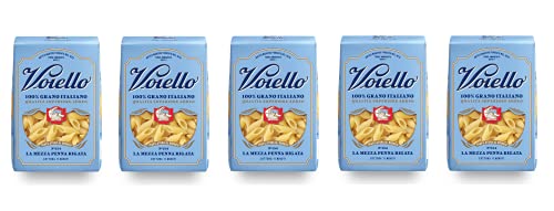 5x Voiello La Mezza Penna Rigata n°154 Pasta 100% Italienischer Weizen 500g Teigwaren aus Hartweizengrieß Bronze-Zeichnung von Barilla