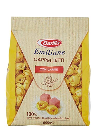 6x Barilla Emiliane Pasta all'Uovo Cappelletti mit Fleisch Nudeln mit ei 500g von Barilla