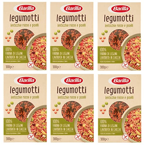 6x Barilla Legumotti Lenticchie Rosse e Piselli Rote Linsen und Erbsen Reich an Eiweiß und Ballaststoffen Glutenfrei 300g 6x Barilla Legumotti Lenticchie Rosse e Piselli Rote Linsen und Erbsen Reich an Eiweiß und Ballaststoffen Glutenfrei 300g von Barilla