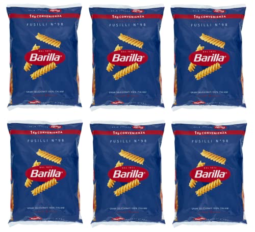 6x Barilla Pasta Fusilli N.98 100% Italienischer Weizen Italienisch Nudeln 1Kg + Italian Gourmet Polpa 400g 6x Barilla Pasta Fusilli N.98 100% Italienischer Weizen Italienisch Nudeln 1Kg + Italian Gourmet Polpa 400g von Barilla