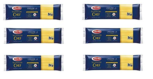 6x Barilla Pasta Selezione Oro Chef Linguine n°13 italienisch Nudeln 1kg pack von Barilla