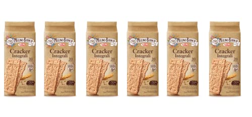 6x Mulino Bianco Crackers kekse integrali 100% vollkorn Salzgebäck 500g gesalzen von Barilla