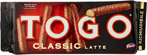 6x Pavesi Togo Classic al latte schoko riegel Kekse mit milch schokolade 120g kuchen snack von Barilla