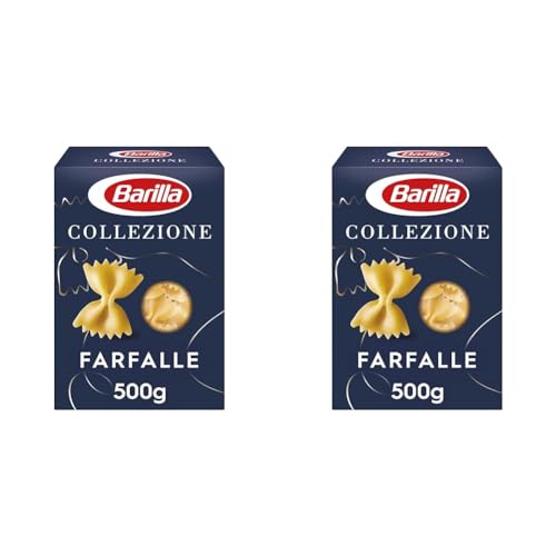 Barilla Collezione Farfalle Pasta aus hochwertigem Hartweizen immer al dente, (1 x 500 g) (Packung mit 2) von Barilla