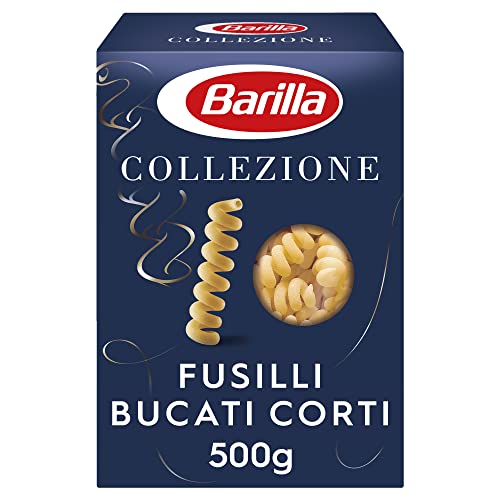 Barilla Collezione Fusilli Bucati Corti Pasta aus hochwertigem Hartweizen immer al dente, 12er Pack (12 x 500 g) von Barilla
