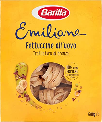 Barilla Emiliane Fettuccine all'uovo n 430 Pasta und ei 500g mehr raues Gebäck von Barilla