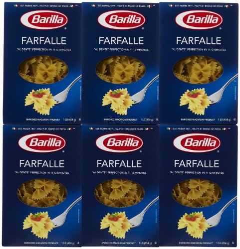 Barilla Farfalle, 473 ml, 6 Stück Barilla Farfalle, 473 ml, 6 Stück von Barilla