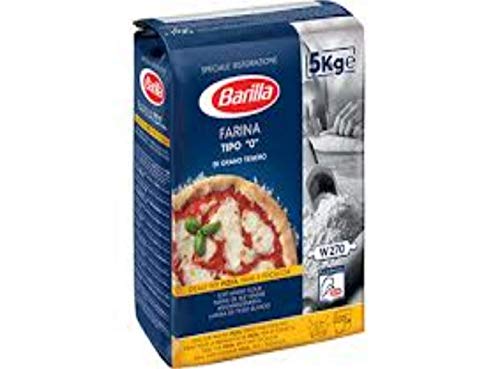 Barilla Farina di Grano Tenero Tipo 0 Manitoba Type Mehl 0 Weizenmehl Ideal für Pizza, Brot und Focaccia 5Kg von Barilla