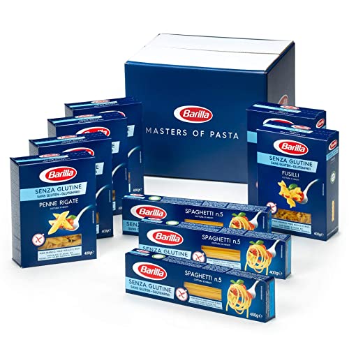 Barilla Glutenfreie Pasta Box - Multipack mit 3 Varianten Glutenfreier Pasta, 9 x 400g von Barilla