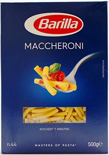 Barilla Hartweizen Pasta Maccheroni n. 44 – 16er Pack (16x500g) von Barilla