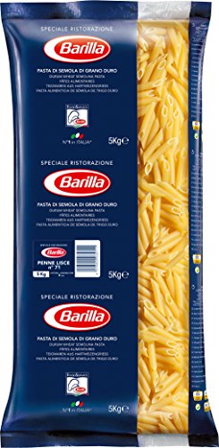 Barilla Hartweizen Pasta Penne Lisce n. 71 – 1er Pack (1x5kg) von Barilla