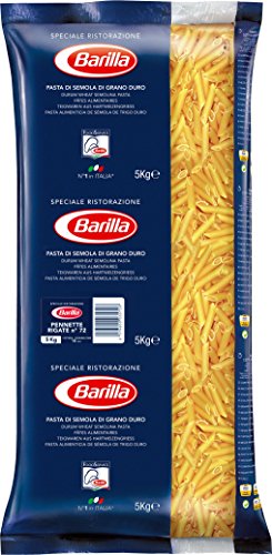 Barilla Hartweizen Pasta Pennette Rigate n. 72 - 1er Pack (1 x 5 kg) von Barilla