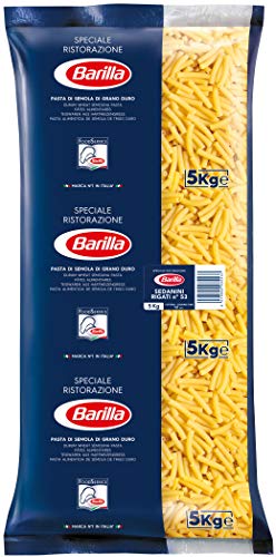 Barilla Hartweizen Pasta Sedanini Rigati n. 53 – 1er Pack (1x5kg) von Barilla