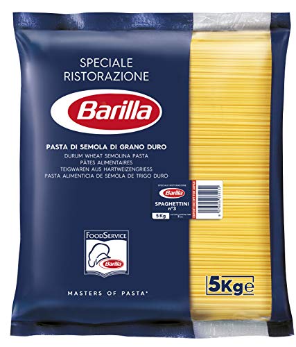 Barilla Hartweizen Pasta Spaghettini n. 3 – 1er Pack (1x5kg) von Barilla