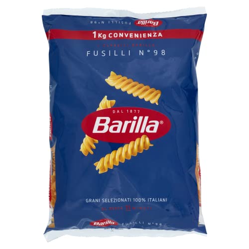 Barilla Pasta Fusilli N.98 100% Italienischer Weizen Italienisch Nudeln 1Kg + Italian Gourmet Polpa 400g von Barilla