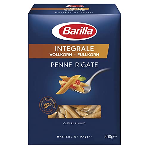 Barilla Pasta Integrale Penne Rigate – Vollkorn-Hartweizengrieß-Pasta mit natürlichen Ballaststoffen, 500g Barilla Pasta Integrale Penne Rigate – Vollkorn-Hartweizengrieß-Pasta mit natürlichen Ballaststoffen, 500g von Barilla