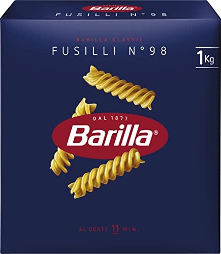 Barilla Pasta Klassische Fusilli n.98 aus hochwertigem Hartweizen immer al dente, 1 kg von Barilla
