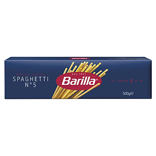 Barilla Pasta Klassische Spaghetti n.5 aus hochwertigem Hartweizen immer al dente, (1 x 500 g), geschmacklos von Barilla